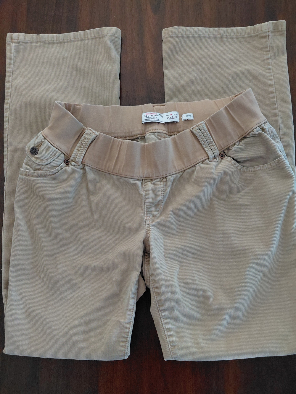Old Navy Women's Maternity Straight-Leg Corduroy Pants